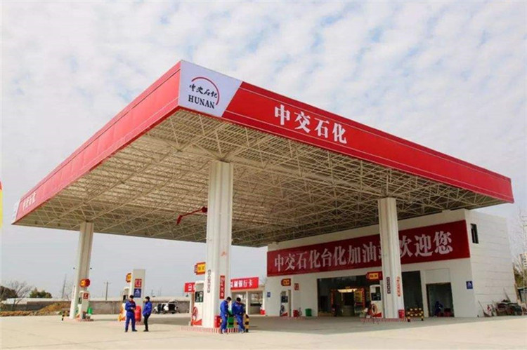 磐石加油站钢结构网架案例6